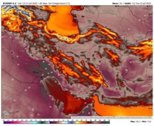 Read more about the article ادامه گرمای شدید در سراسر کشور؛ ثبت دمای ۵۲ درجه در شوش و هشدار نسبت به گرد و خاک