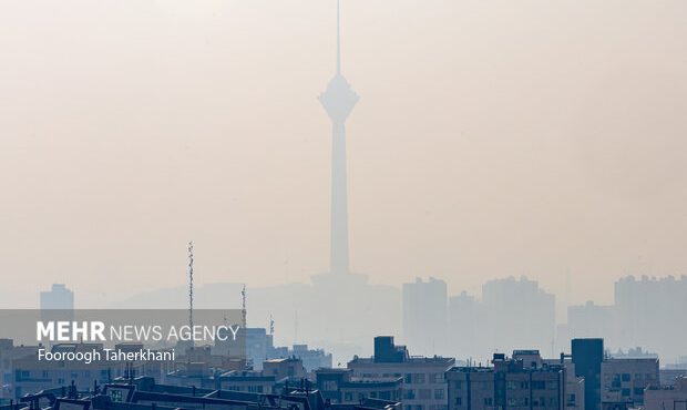 هوای تهران در وضعیت نارنجی و آلوده است